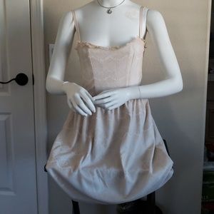 Aqua dress - Ivory cocktail dress